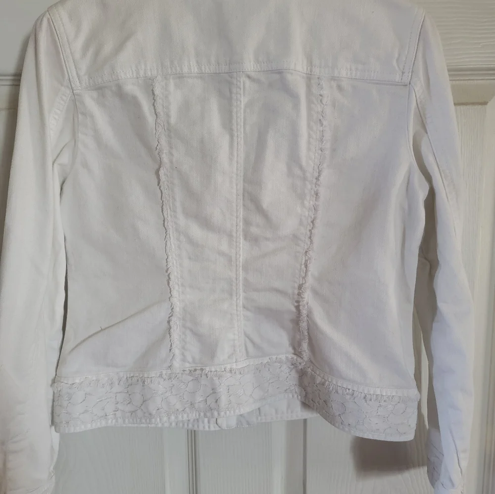White Chico Jean Jacket - Picture 3 of 8